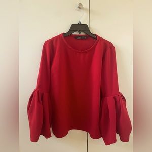 Zara woman’s red blouse